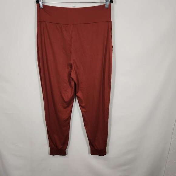 Shiela‎ Rose Scrunch front Jersey Joggers in Rust Red - Size XL - Picture 3 of 7